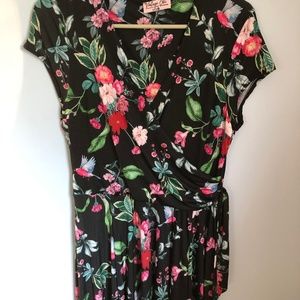 TopVintage 50s Floral Swing Dress